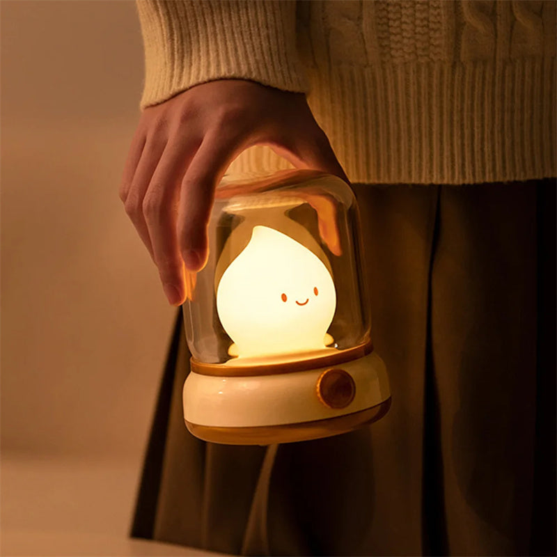 Retro Little Flame Night Lamp (LED. USB rechargable)