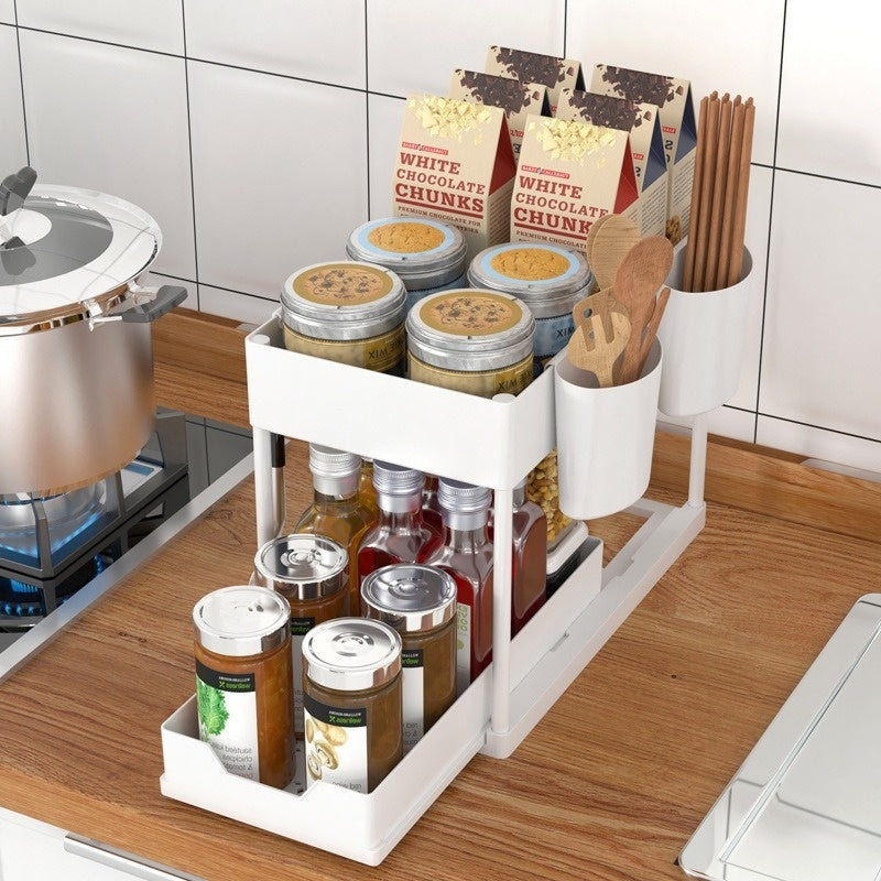 Under-Sink Storage Organiser (tool free assembly)