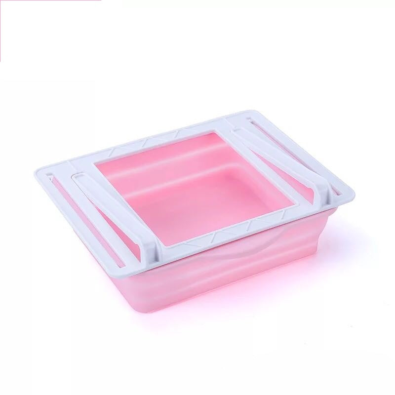 Fridge Organiser with Foldable Storage Boxes (Transparent)