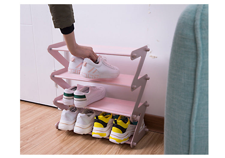 Z-Shaped Shoe Rack