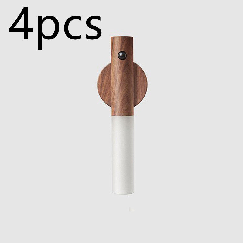 Motion Sensor LED USB Magnetic Wood Wireless Night Light (USB)