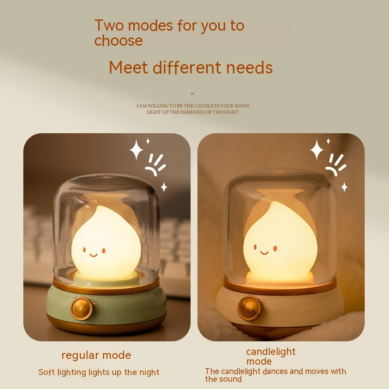 Retro Little Flame Night Lamp (LED. USB rechargable)