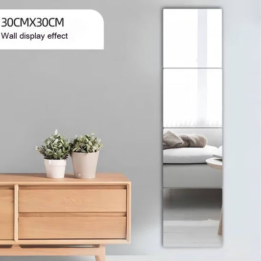 Acrylic Mirror Sticker Self-adhesive Soft Mirror x 4