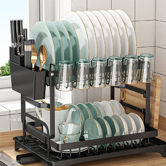 Multi-Function Dish & Cup Drying Rack – Foldable Kitchen Organiser