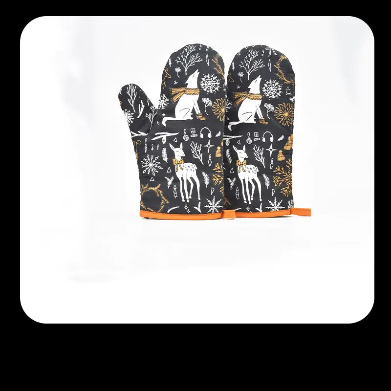 High-Temperature Heat-Resistant Oven Gloves