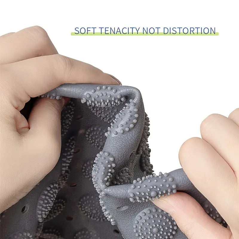 Large Non-Slip Bath Mat with Suction Cups (27.5x13.8 in)