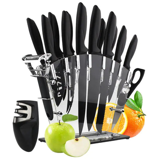 Stainless Steel Kitchen Knife Set (17 Pieces)