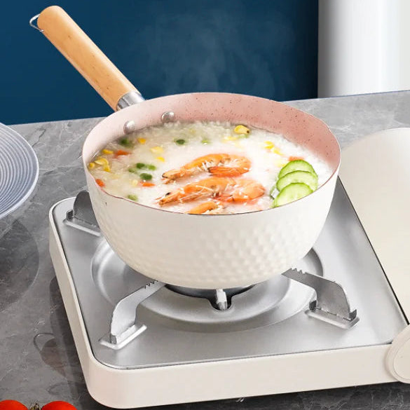 18cm Induction Saucepan with Lid and Non-Stick Coating