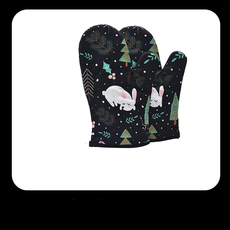 High-Temperature Heat-Resistant Oven Gloves