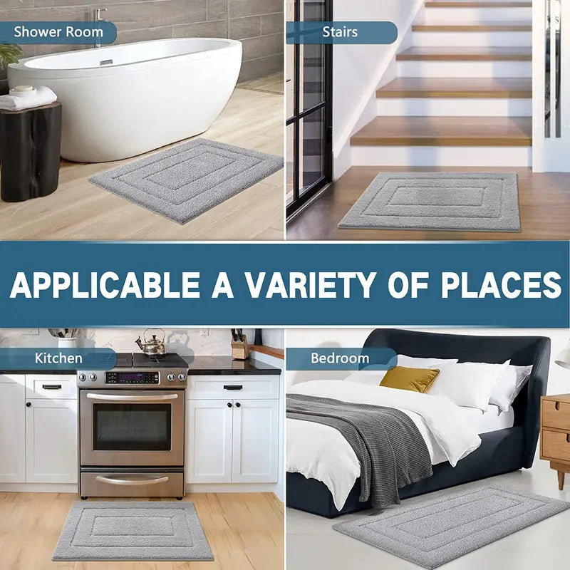 Soft & Absorbent Bath Rug (23.6" × 15.7")