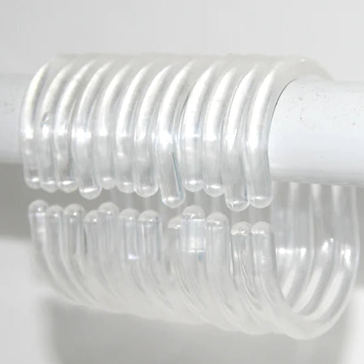 Transparent C-Type Shower Curtain Rings (Thrilling, We Know)