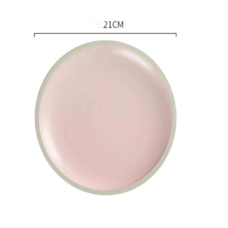Morandi Matte Ceramic Dinner Plates