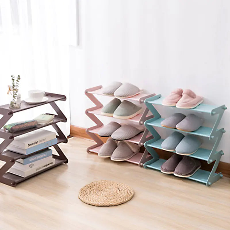 Z-Shaped Shoe Rack