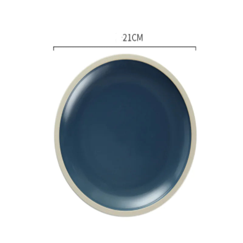 Morandi Matte Ceramic Dinner Plates