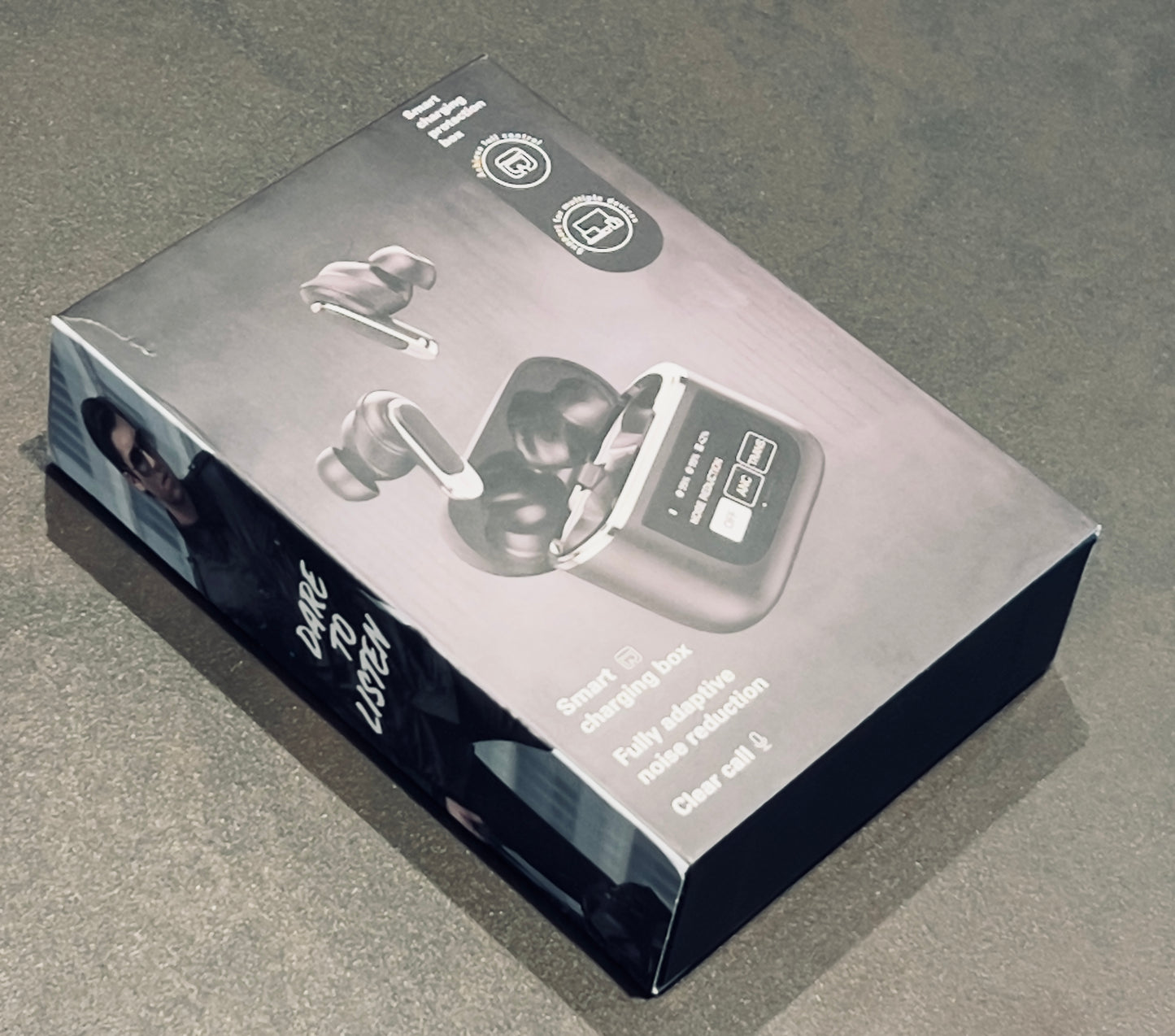 Wireless Noise Cancelling Earbuds with Smart Features Display Charging Case