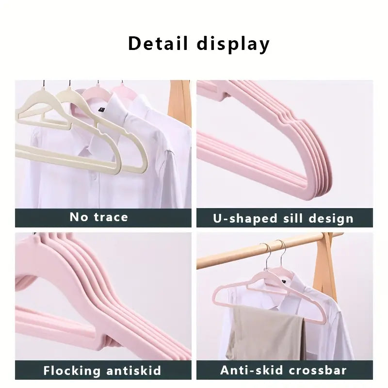 Space-Saving Non-Slip Clothes Hangers (10 pack)