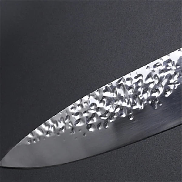 Hammered 8-Inch Stainless Steel Kitchen Knife
