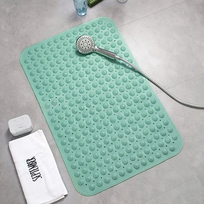 Large Non-Slip Bath Mat with Suction Cups (27.5x13.8 in)