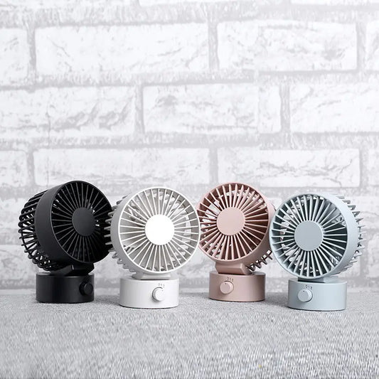Silent Dual-Blade Mini USB Desk Fan