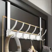Over-The-Door Hook Rack (6 Hooks)