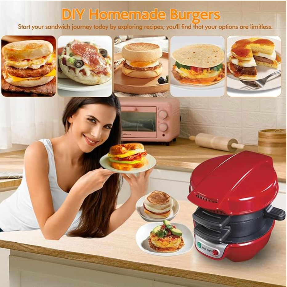 Electric Sandwich, Burger & Muffin Maker