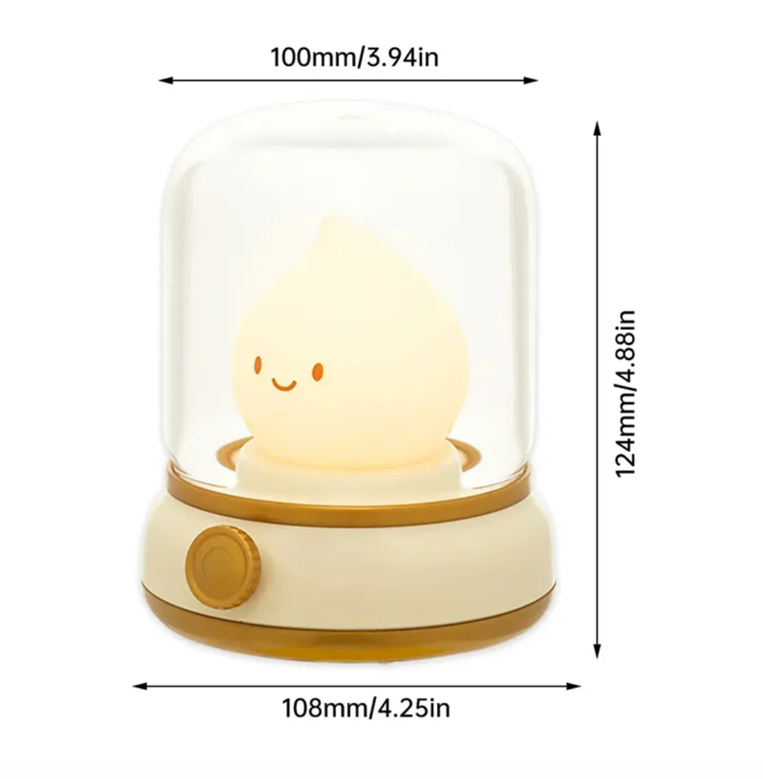 Retro Little Flame Night Lamp (LED. USB rechargable)
