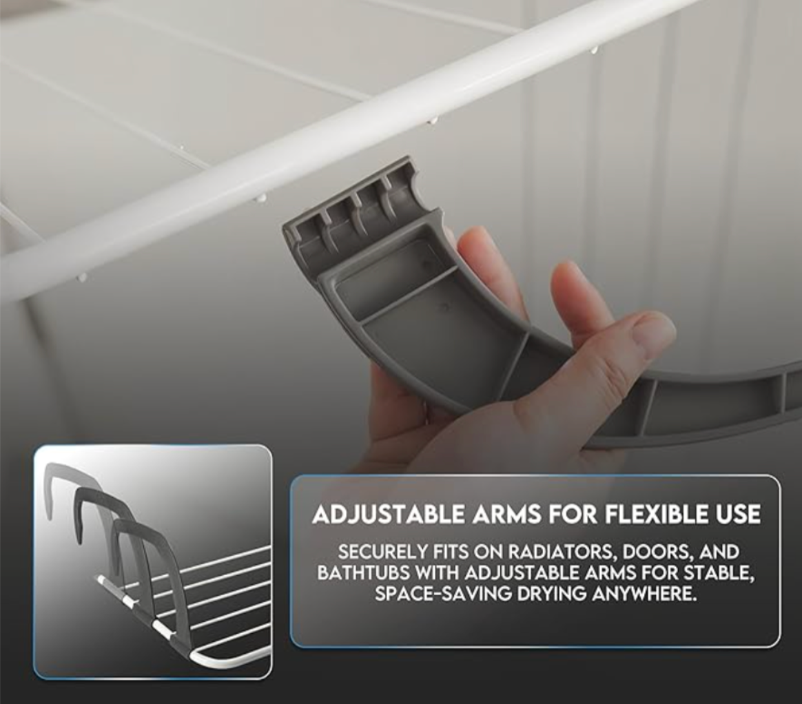 Adjustable Folding Radiator Drying Rack