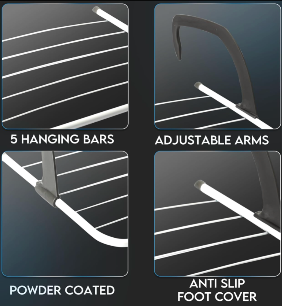 Adjustable Folding Radiator Drying Rack