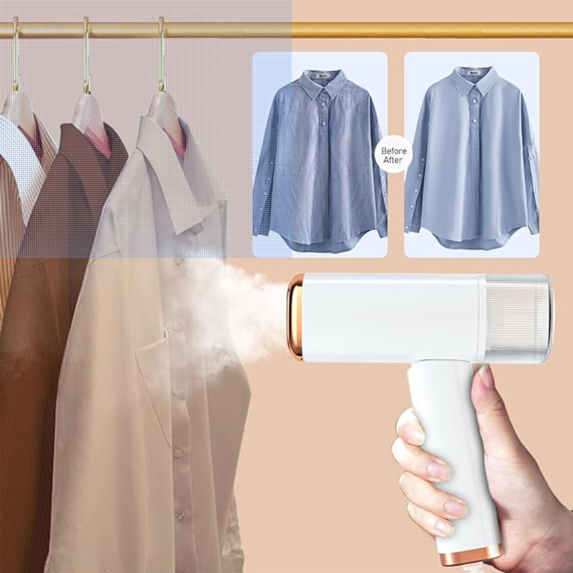 Portable Foldable Garment Steamer Iron – 1000W