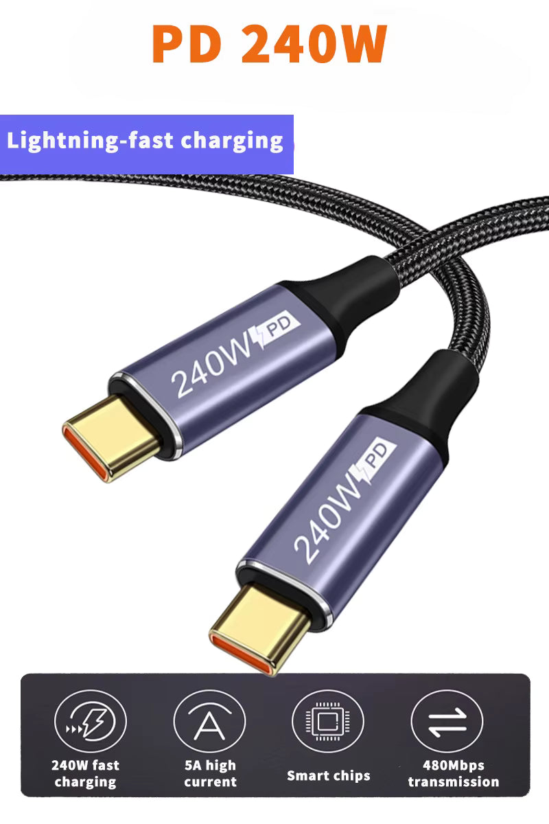 USB C to USB Type C Fast Charging And Data Cable (0.5m to 3m)