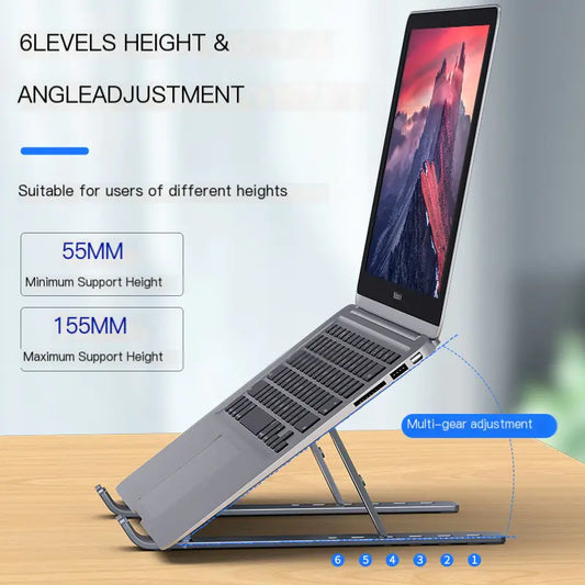 Portable Aluminum Foldable Laptop Stand