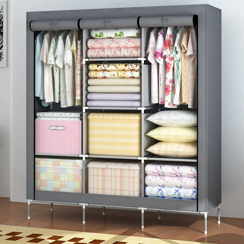Easy-Assemble Wardrobe & Storage Cabinet (lightweight)