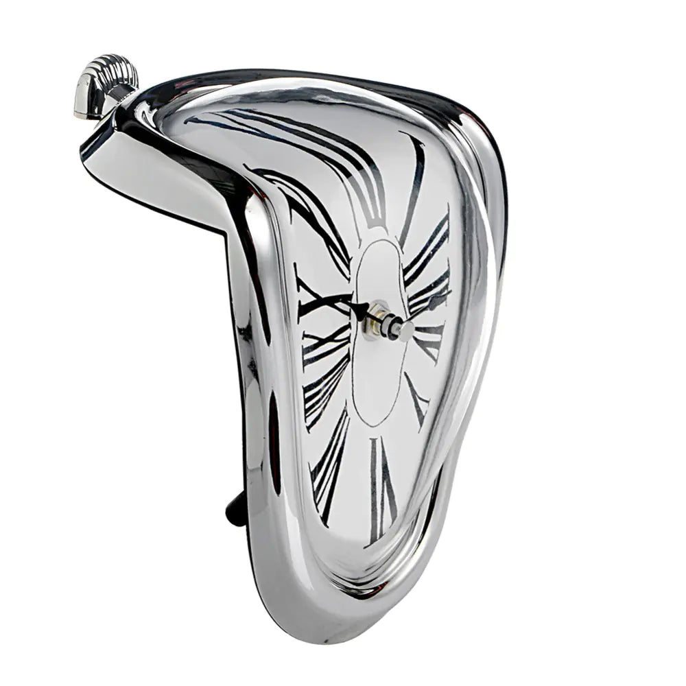 Surrealist Twisted Clock (Roman Numerals, Obviously)