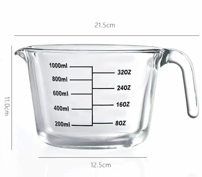 Glass Measuring Jug – Oz, Pints & ML