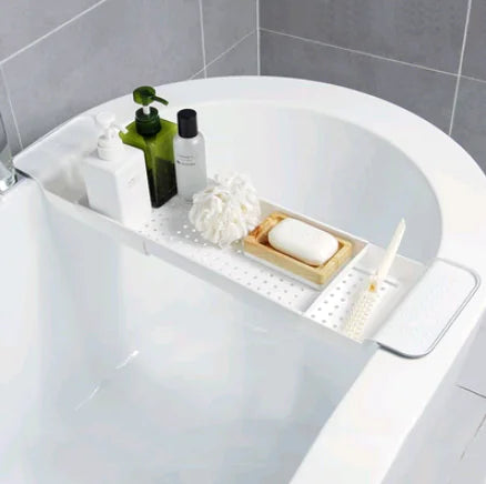 Retractable Bathtub Shelf
