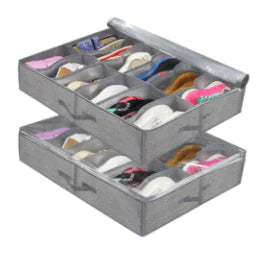Sophisticated Shoe Organizer with Under-Bed Storage (One Piece)