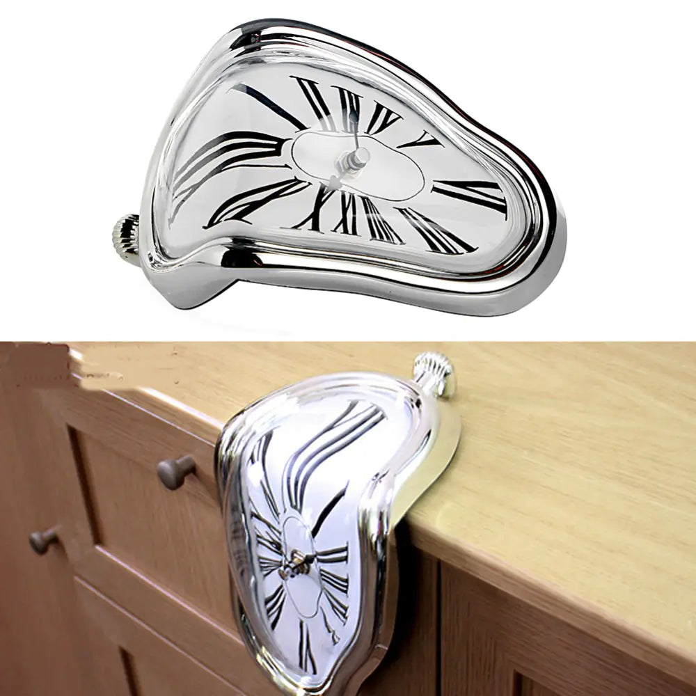 Surrealist Twisted Clock (Roman Numerals, Obviously)