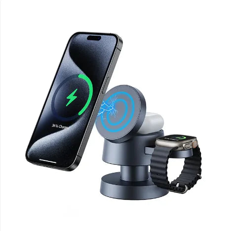 Wireless Charging Lamp – 3-in-1 Magnetic Charger