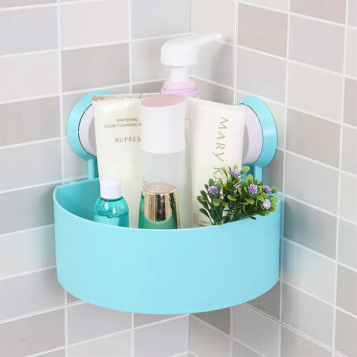Powerful Suction Corner Bathroom Shelf