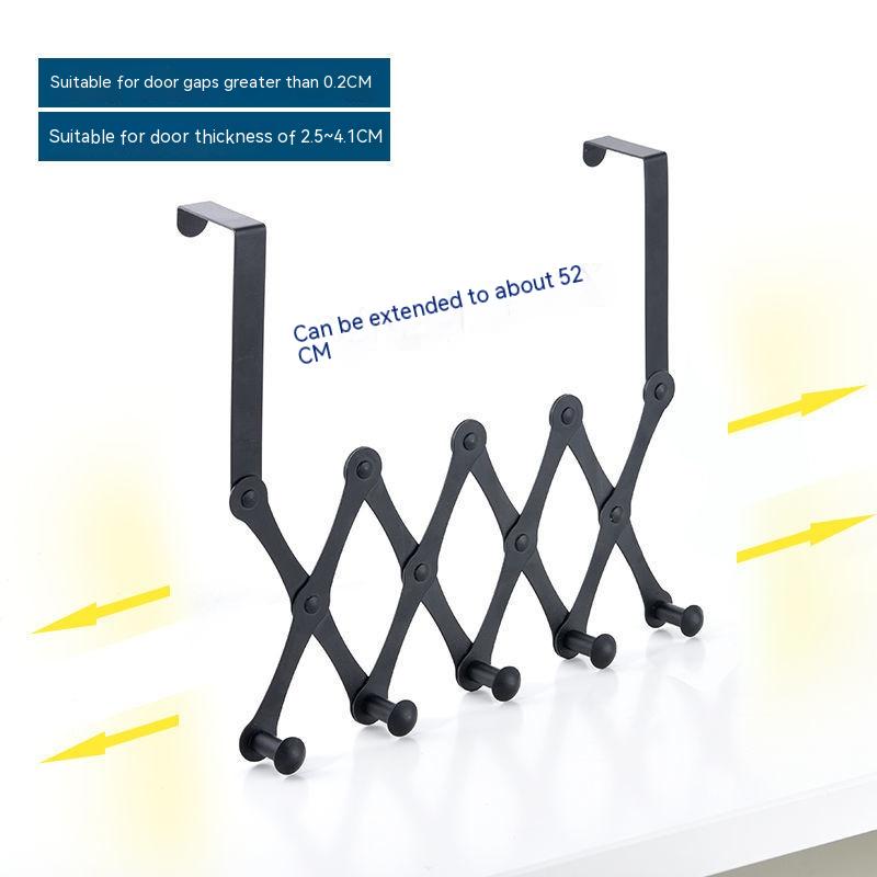 Retractable Stainless Steel Over-Door Hook Rack