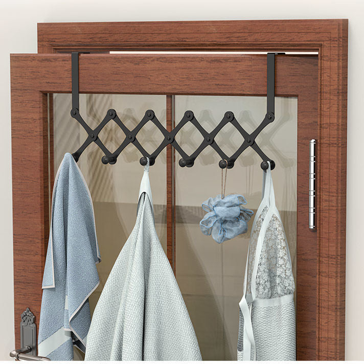 Retractable Stainless Steel Over-Door Hook Rack