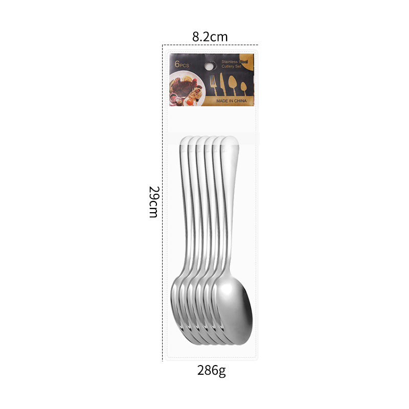 24-Piece Stainless Steel Cutlery Set (6 Place Settings)