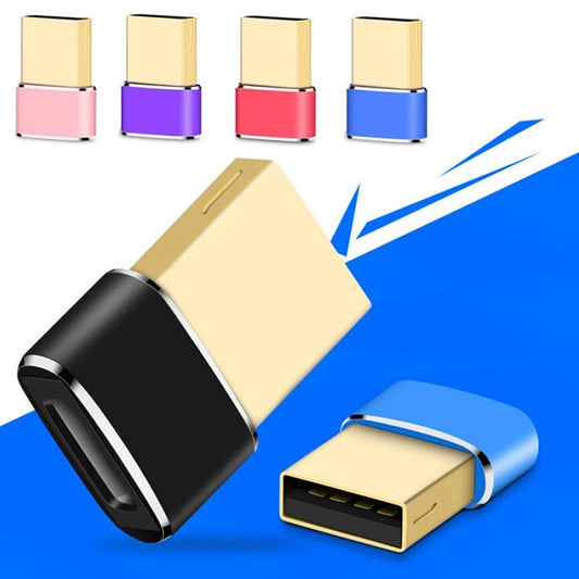 USB A To USB Type C OTG Adapter (Aluminum)