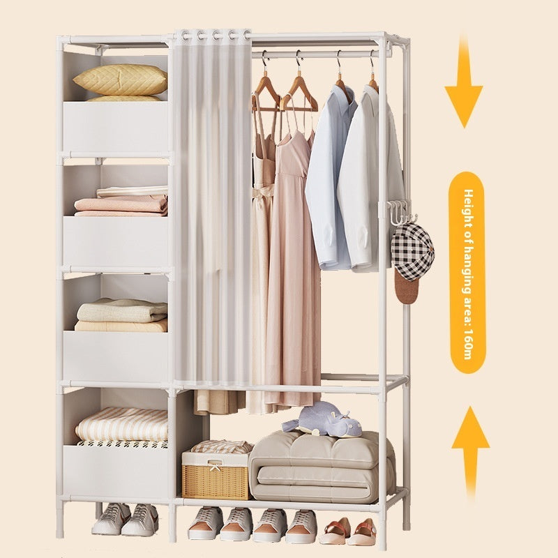 Simple Assembly Wardrobe – Lightweight Metal Frame
