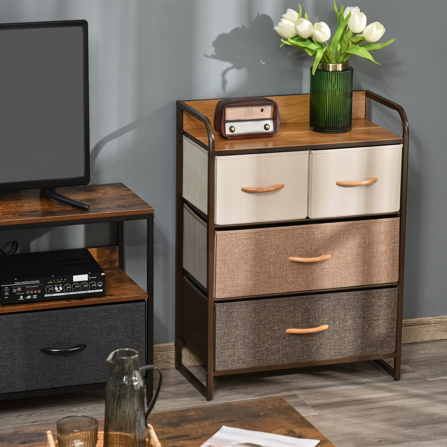 Lightweight 4-Drawer Dresser