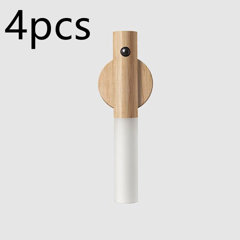 Motion Sensor LED USB Magnetic Wood Wireless Night Light (USB)