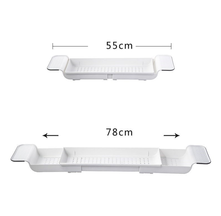 Retractable Bathtub Shelf