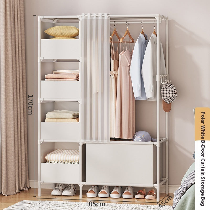 Simple Assembly Wardrobe – Lightweight Metal Frame
