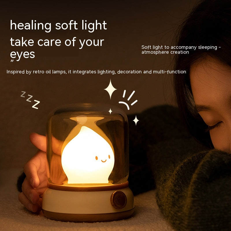 Retro Little Flame Night Lamp (LED. USB rechargable)