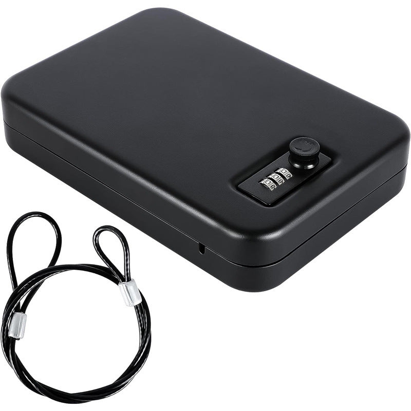 Portable Metal Lock Box & Security Cable